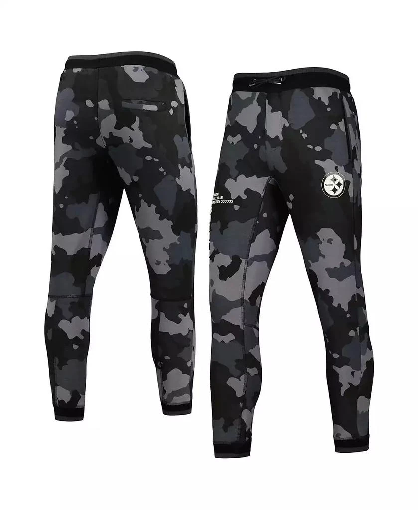 The Wild Collective Men's and Women's Black Pittsburgh Steelers Camo Jogger Pants 1