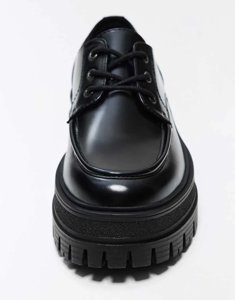 Bershka Bershka Dress moc toe shoes in black