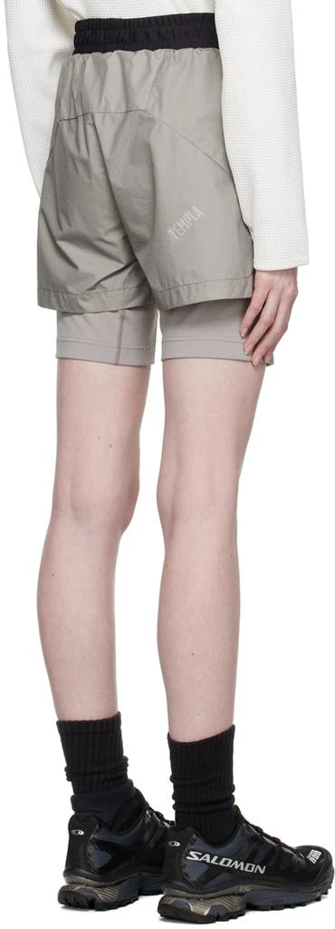 TEMPLA Gray Layered Shorts 3