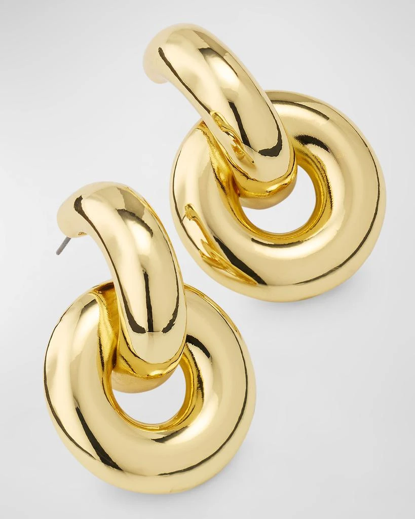 BaubleBar Mia Gold-Plated Loop Earrings 3