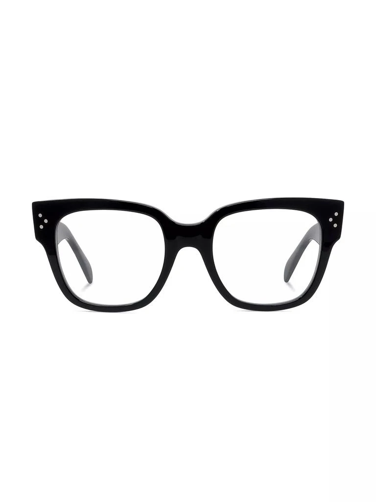 Celine 53MM Bold 3 Dots Square Eyeglasses 1