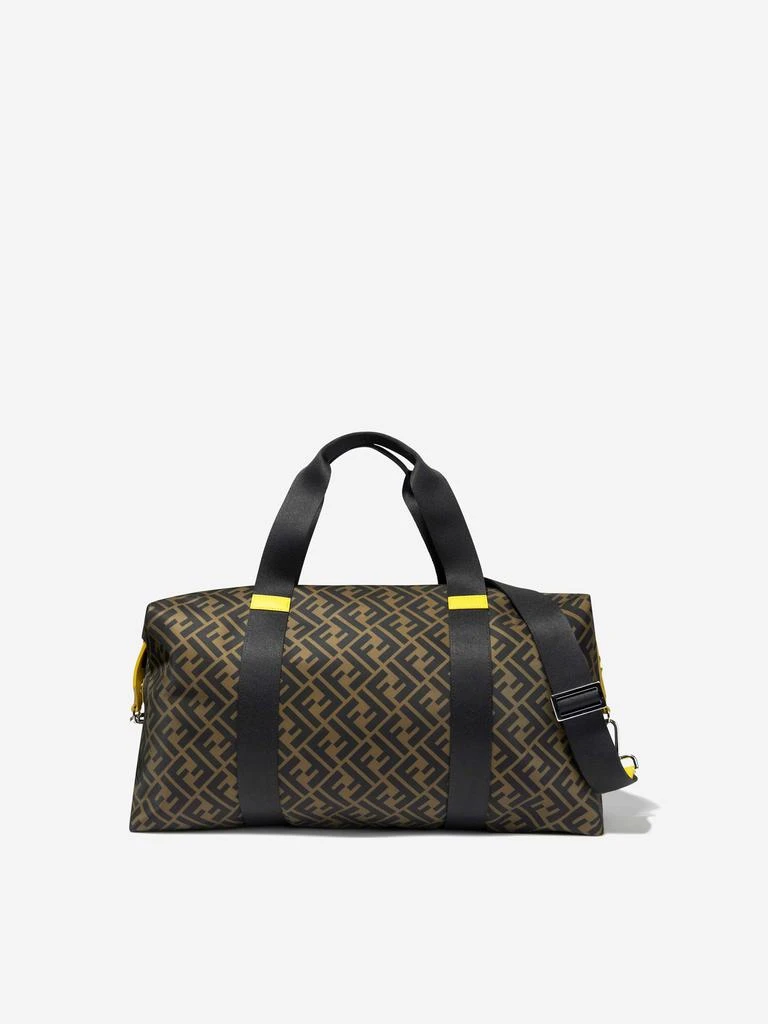 Fendi Fendi Kids FF Logo Holdall in Brown 2