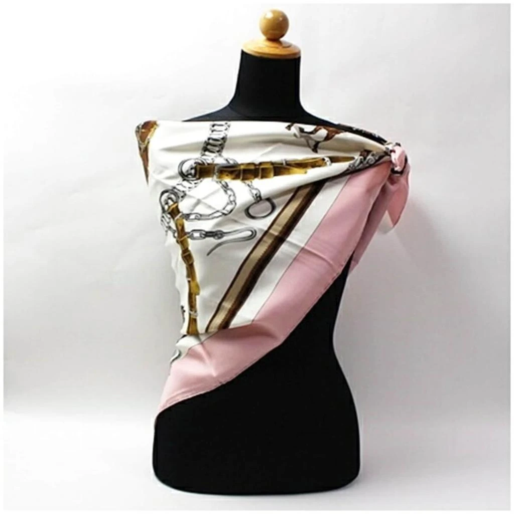 Hermes pink Silk Scarf (Pre-Owned) 2