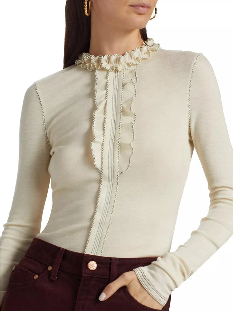 Ulla Johnson Asha Wool Ruffle Top 6