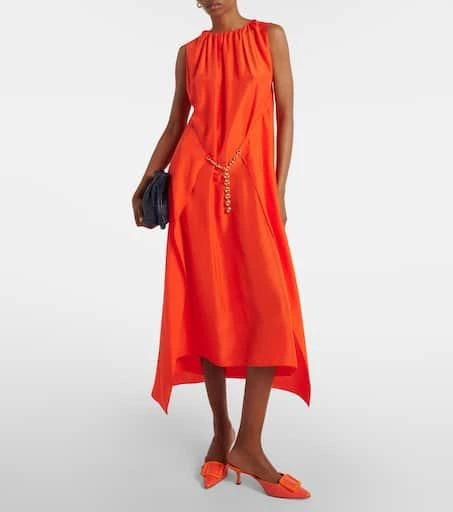 Manolo Blahnik Maysalebi 50 croc-effect leather mules 2