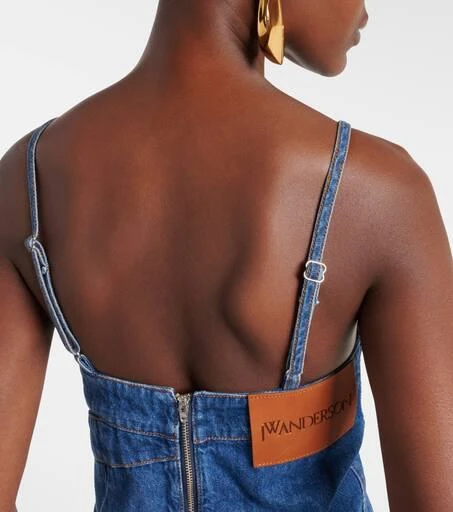 JW Anderson Asymmetric denim midi dress 6