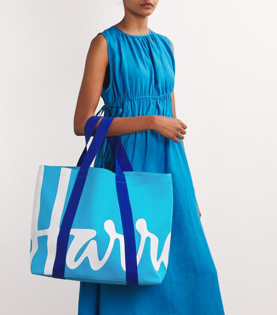 Harrods Large Cotton Logo Tote Bag