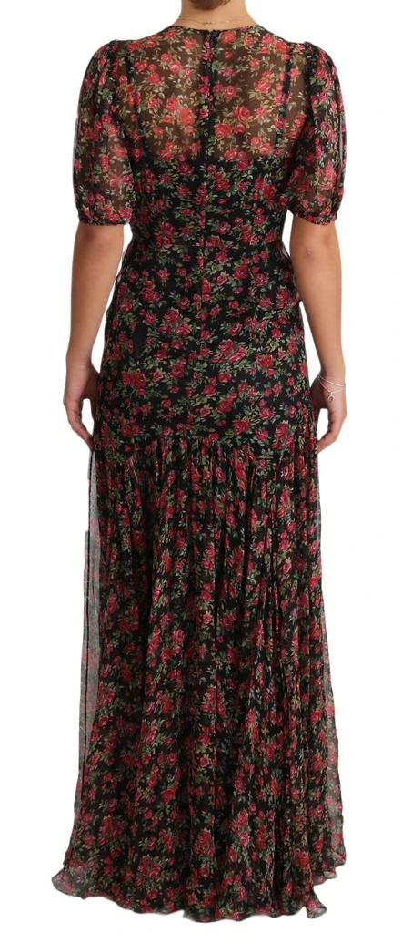 Dolce 
Gabbana Floral Roses A-Line Shift Gown Women
s Dress 2