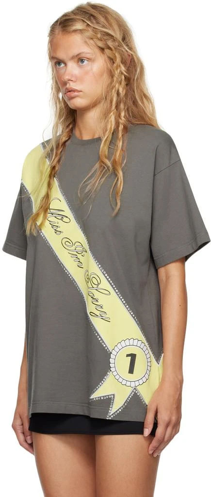 I'm Sorry by Petra Collins SSENSE Exclusive Gray Mimi Wade Edition Oversized T-Shirt 4