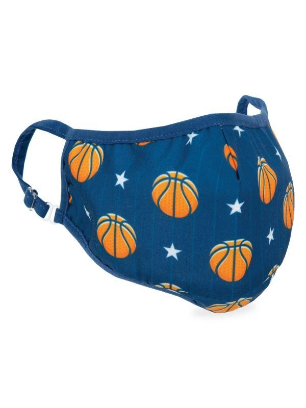 Iscream Kid's Basketball & Stars Face Mask 1