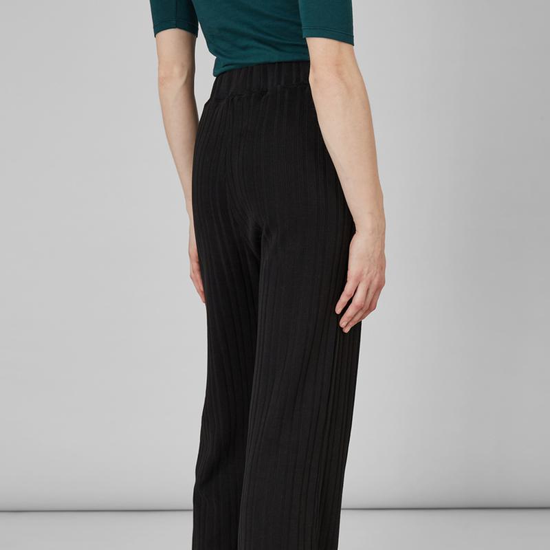 L'Exception Paris Elastic waist flared pants Black L'EXCEPTION PARIS