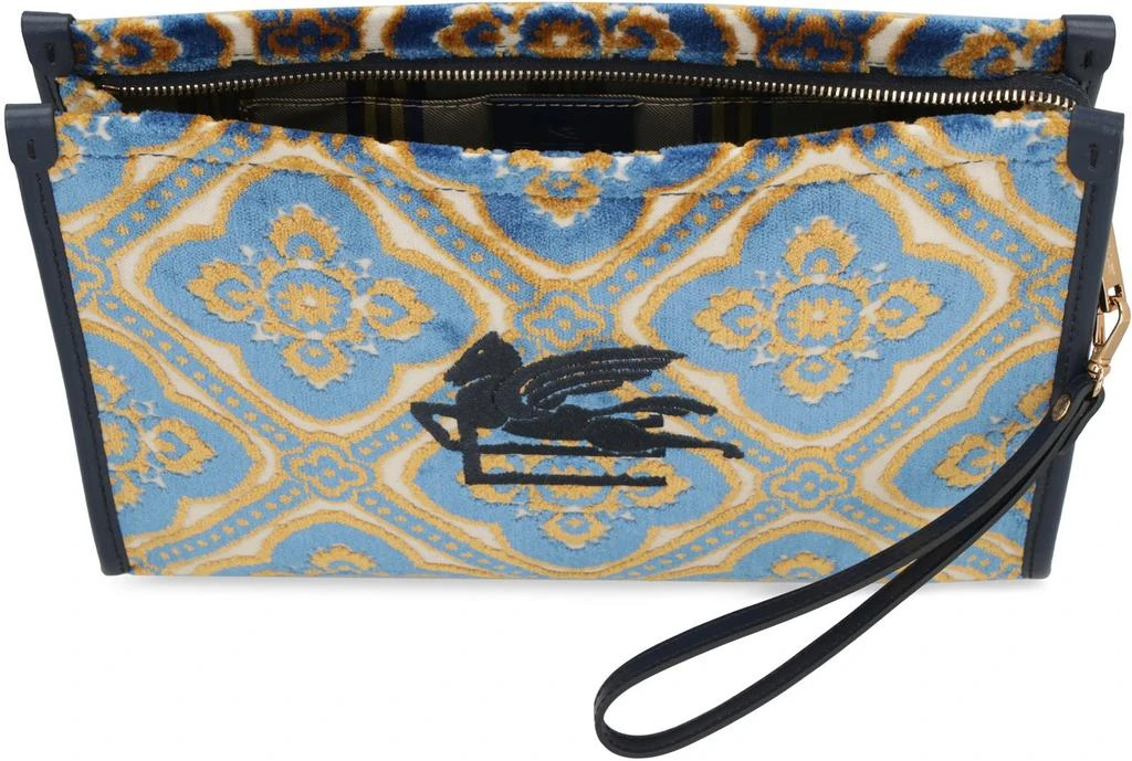 ETRO Etro Pegaso Embroidered Zipped Makeup Bag 4