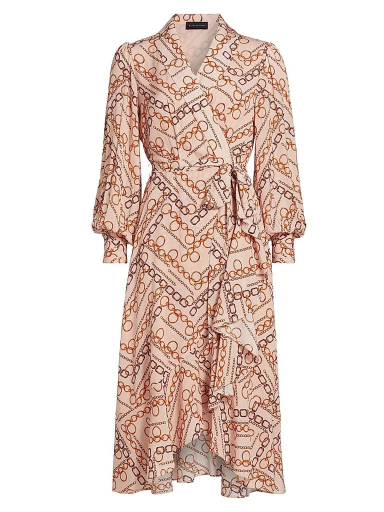 knee length dresses for ladies Gucci Square G Chain Print Silk Dress – Runway Catalog main image 0
