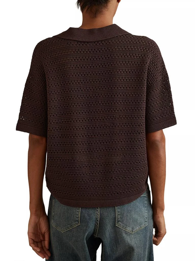 REISS Carla Crochet Polo Top 4