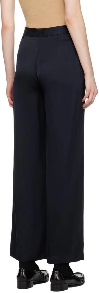 6397 Navy Liquid Trousers 3