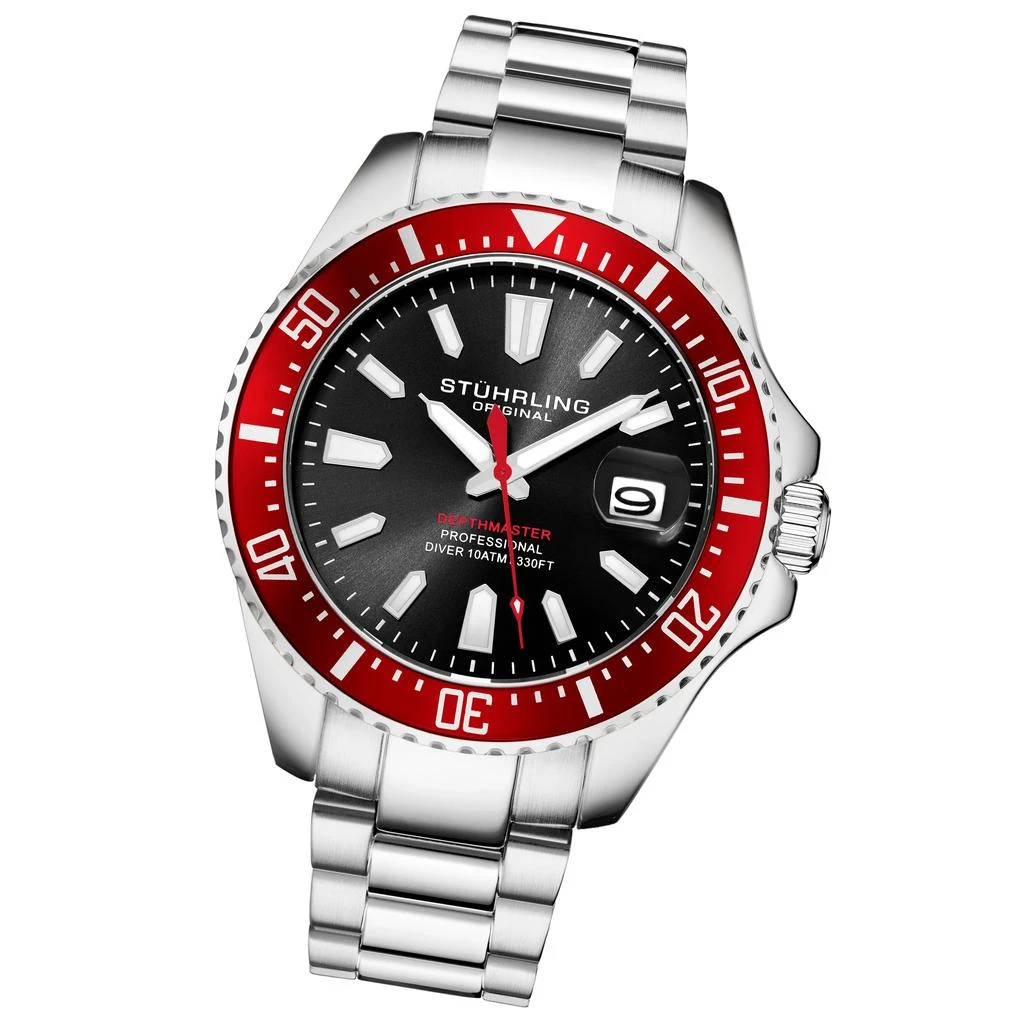 Stuhrling Original Depthmaster 3950A Quartz 42mm Diver 4
