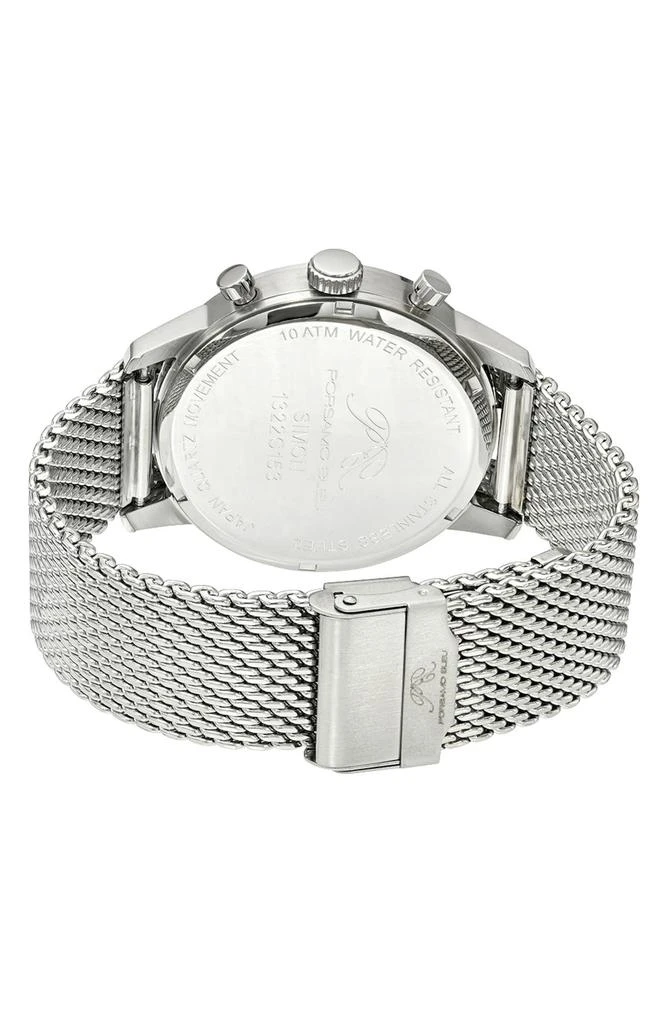 Porsamo Bleu Simon Mesh Strap Chronograph Watch, 44mm 3