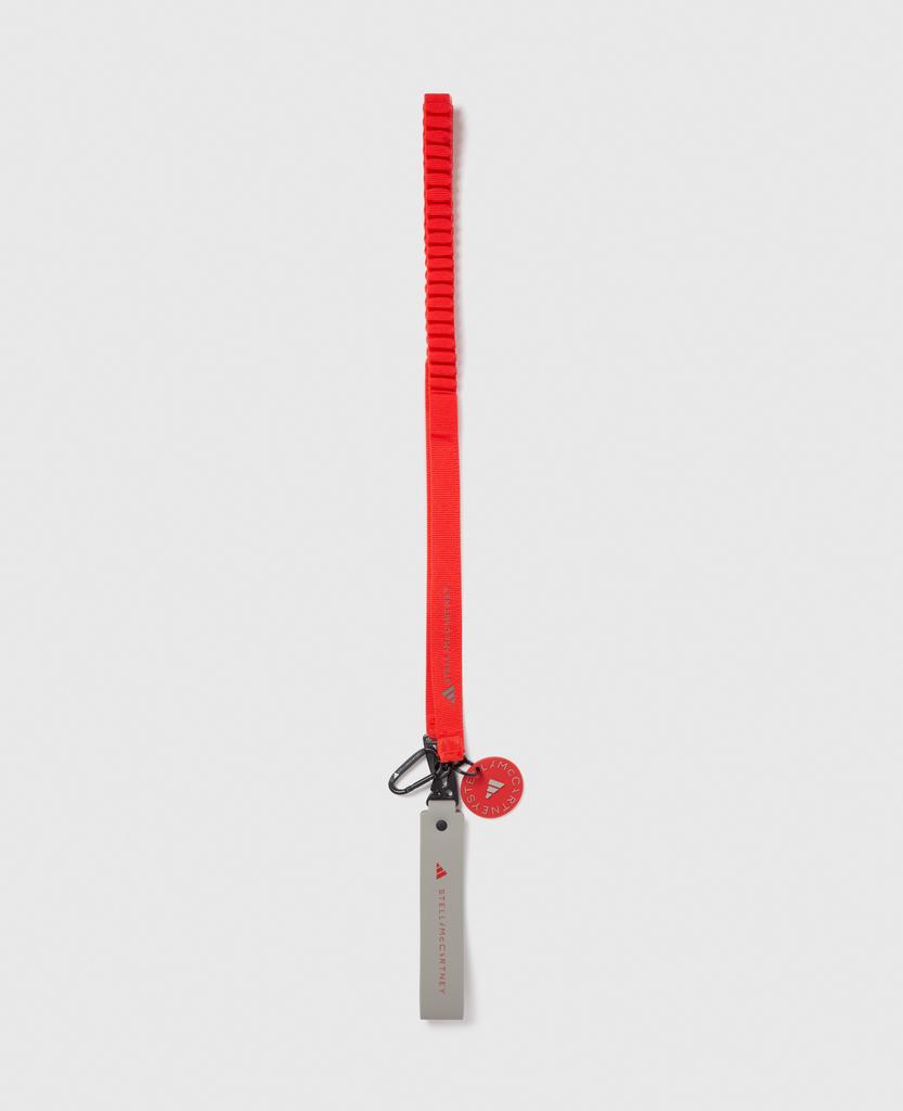 Stella McCartney Stella McCartney - Logo Lanyard, Woman, Active Red/Dove Grey