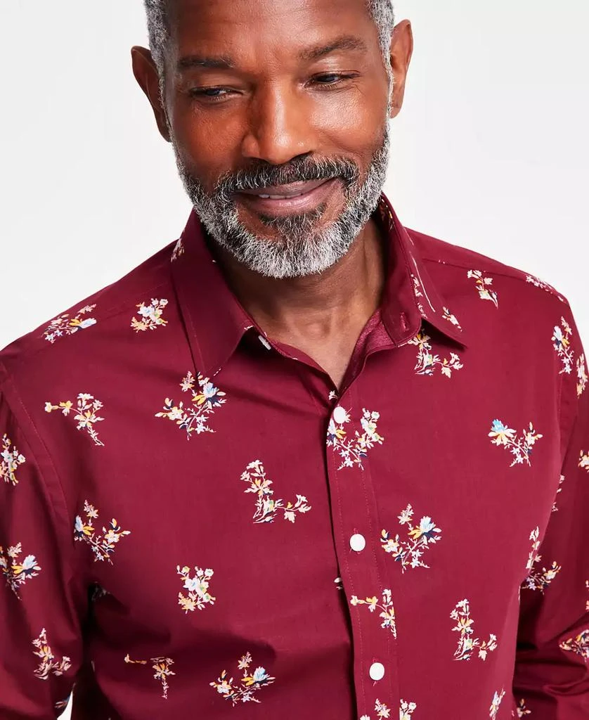 Club Room Men's Phineas Long Sleeve Button-Front Floral Print Shirt, Exclusively at Macy's 3