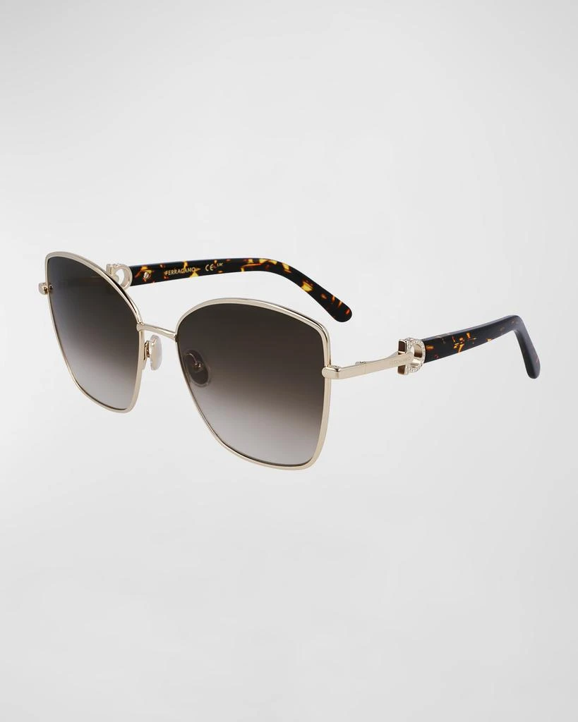 Salvatore Ferragamo Embellished Gancini Metal Cat-Eye  display picture 1