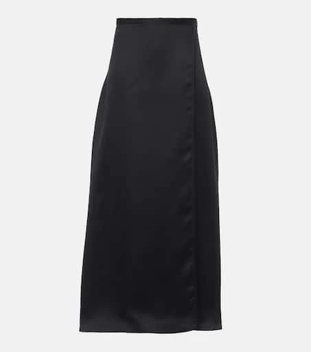 Khaite Mila silk maxi skirt 1