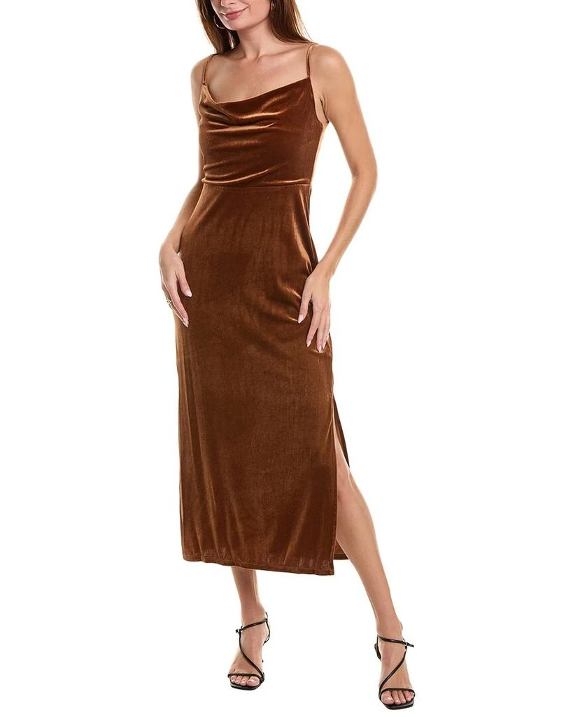 Taylor Stretch Velvet Maxi Dress 1