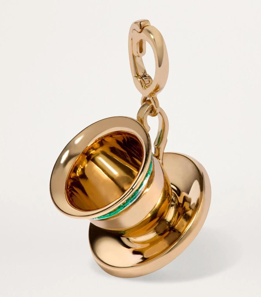 Annoushka x Harrods Yellow Gold and Tsavorite My Life in Charms Teacup Charm 3