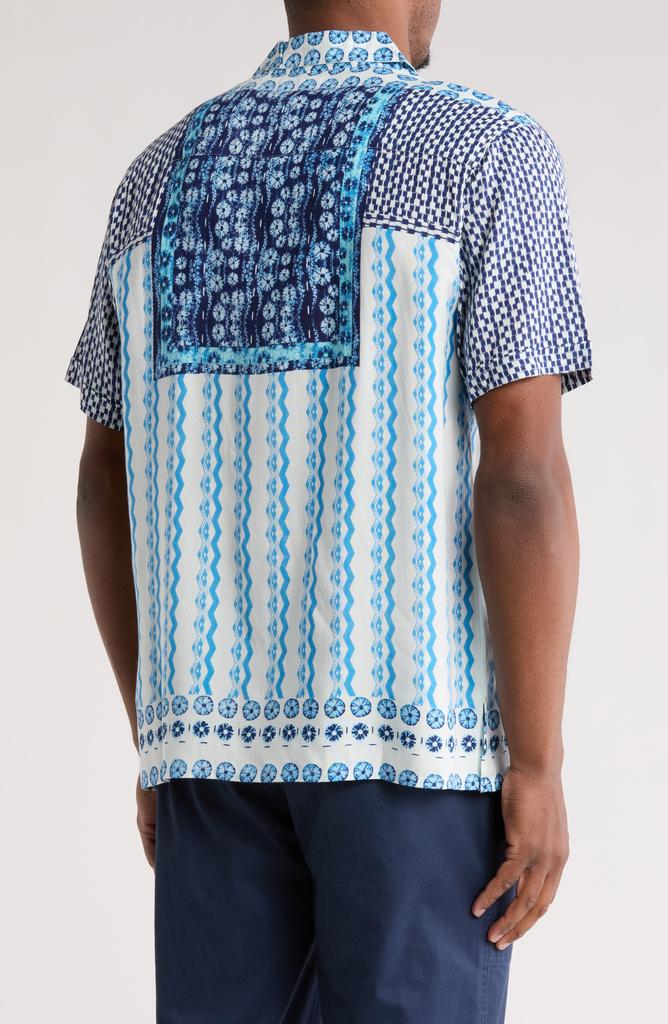 Raga Mixed Print Camp Shirt