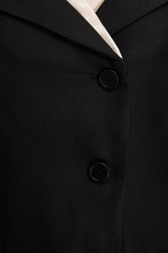 Stine Goya Satin-paneled twill blazer 4