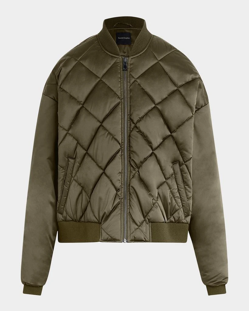 Favorite Daughter The Favorite Quilted Bomber Jacket 1
