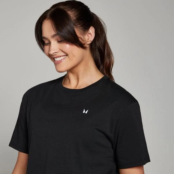 MP MP Women's Basics Boxy Short Sleeve Crop T-Shirt - Black 4