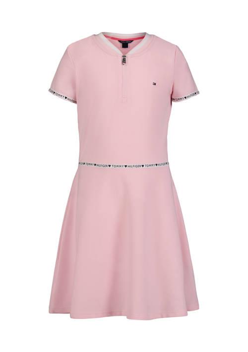 Tommy Hilfiger Hilfiger Girls 7 16 Taping 1 4 Zip Dress