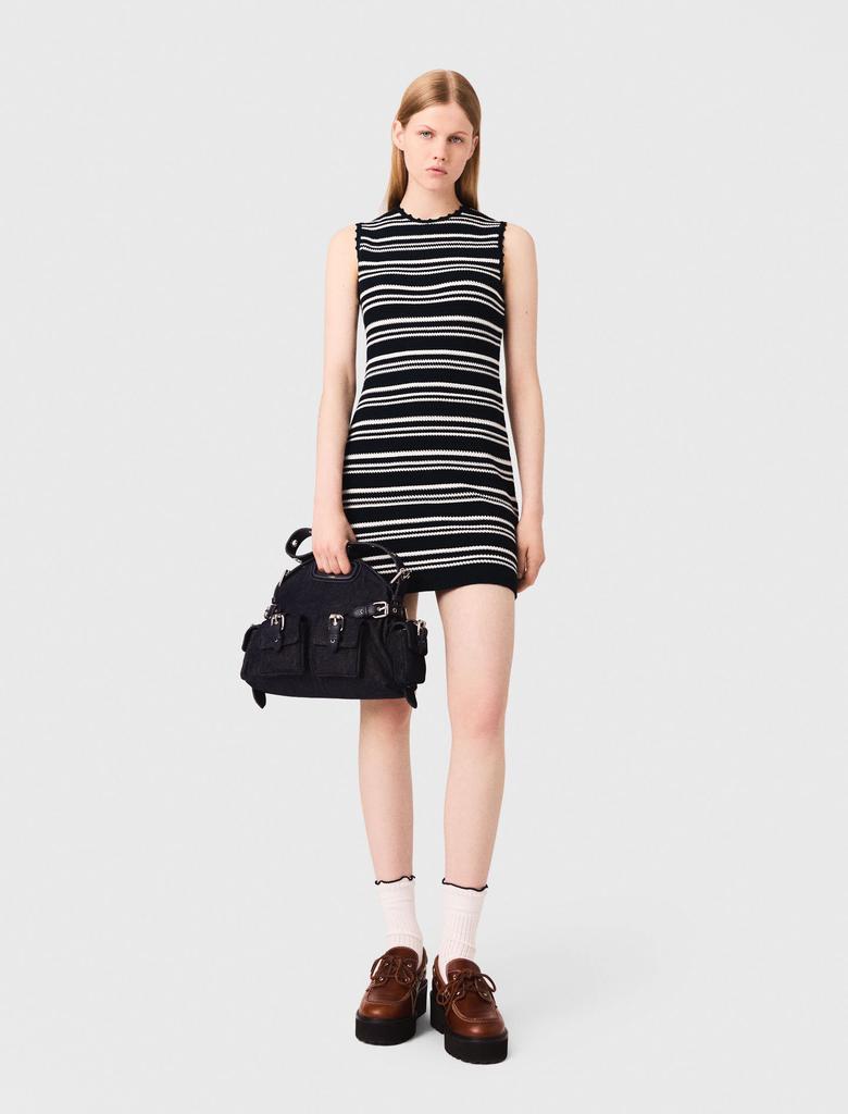 Maje Maje Woman's viscose Short crochet dress for Fall/Winter