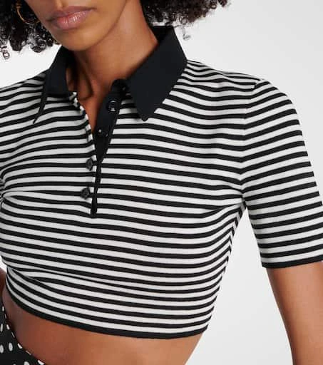 Dolce 
Gabbana Cropped wool polo shirt 4