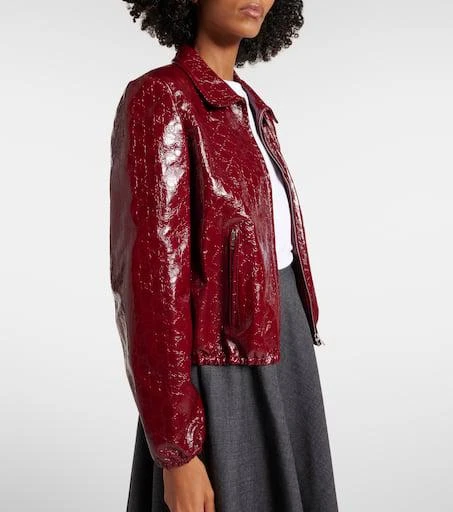 Gucci Leather bomber jacket 6