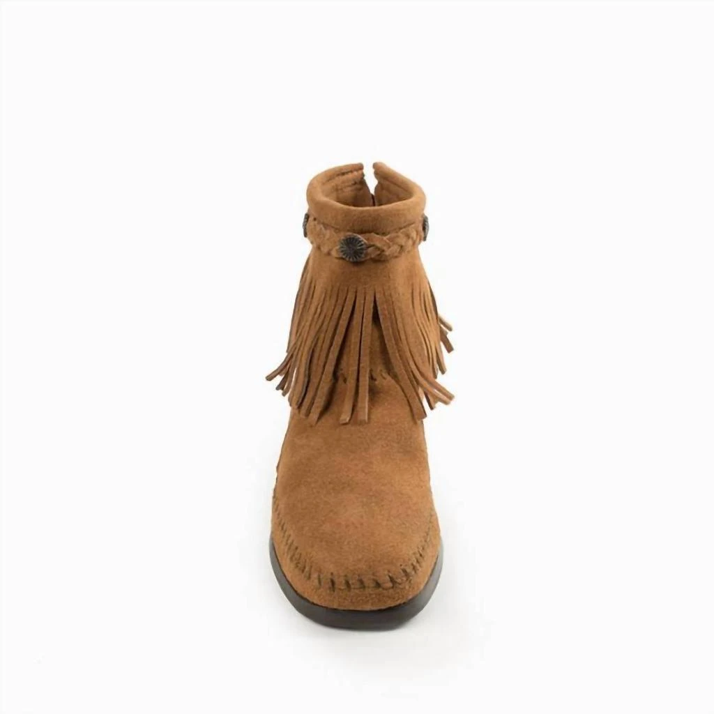 Minnetonka Minnetonka - Women's High Top Back Zip Moccasin Boot 3