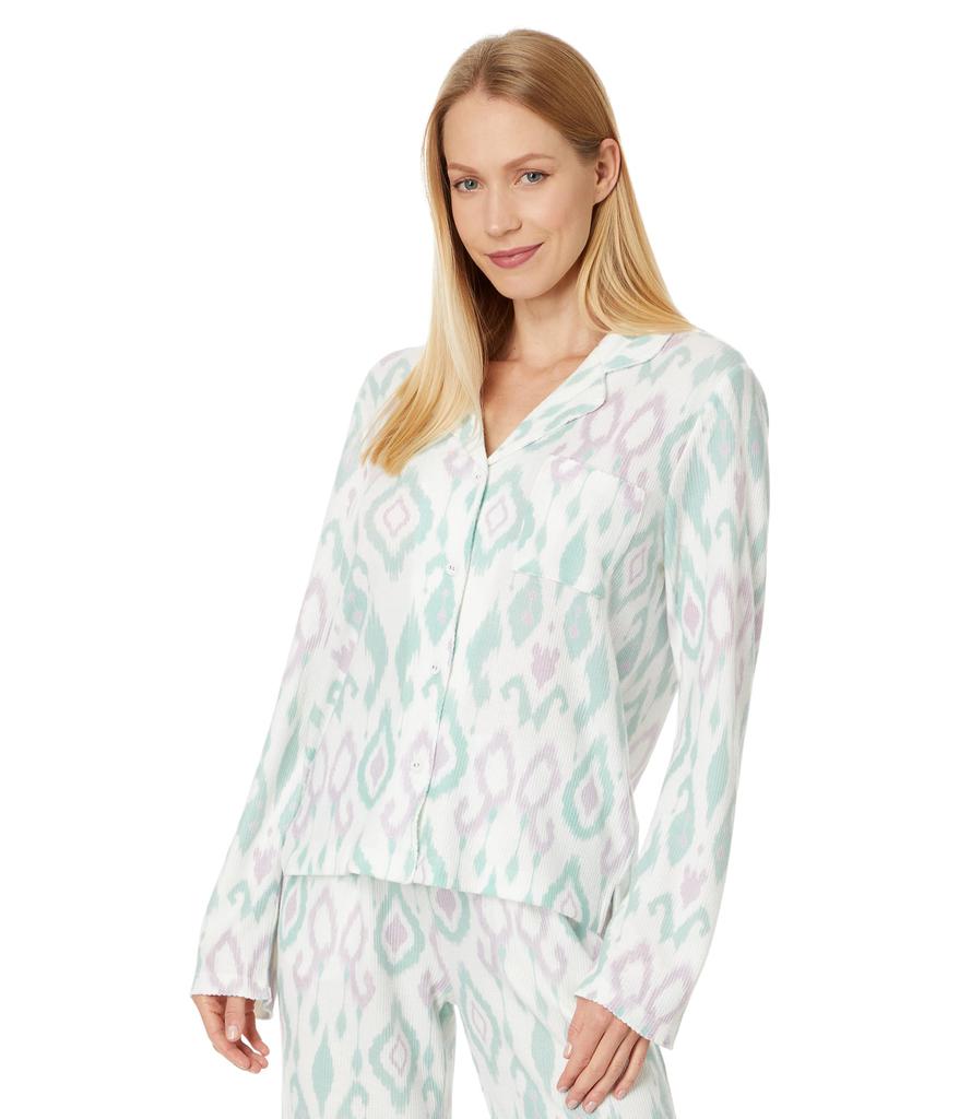 P.J. Salvage Loungewear Ikat Watercolor Pajama Pj Set