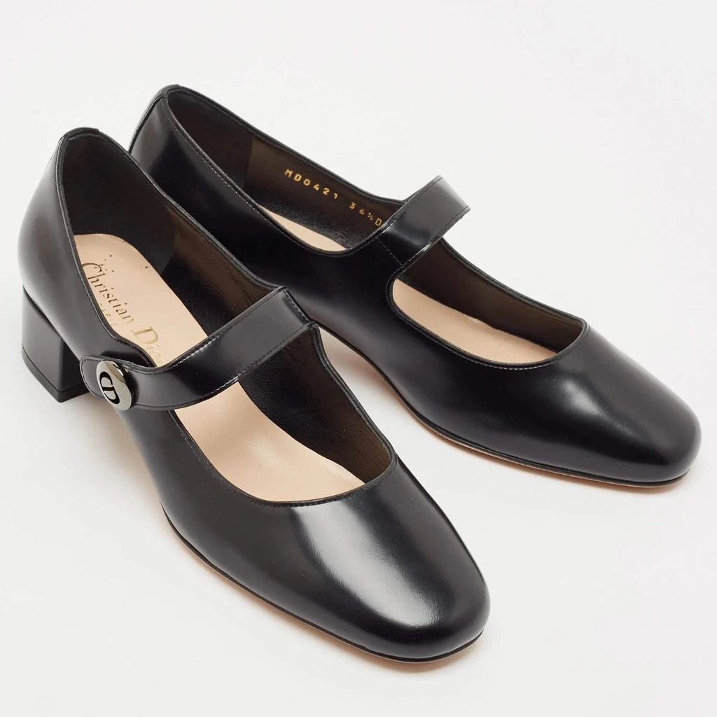 Dior Dior Black Leather D-Doll Mary Jane Pumps Size 36.5 4