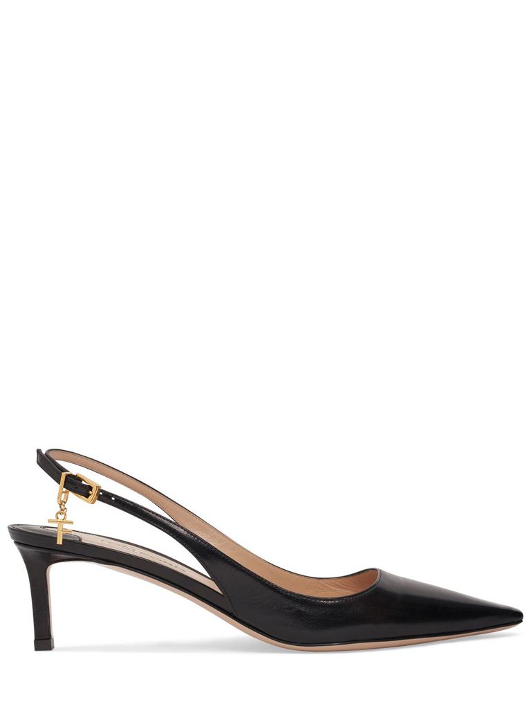 TOM FORD 55mm Angelina Leather Slingback Pumps