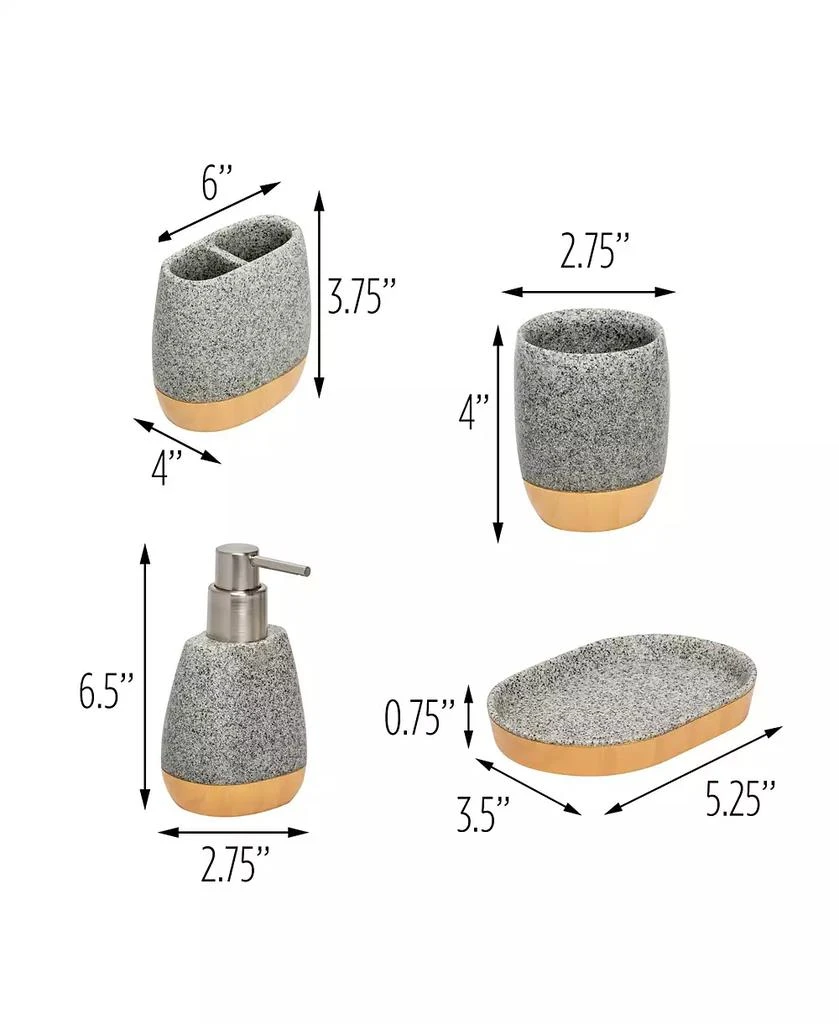 Honey Can Do 4-Pc. Bathroom Accessories Set 2