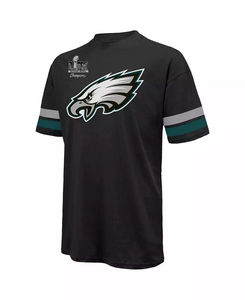 Majestic Threads Men's Saquon Barkley Black Philadelphia Eagles Super Bowl LIX Champions Oversized Player Name Number T-Shirt 3