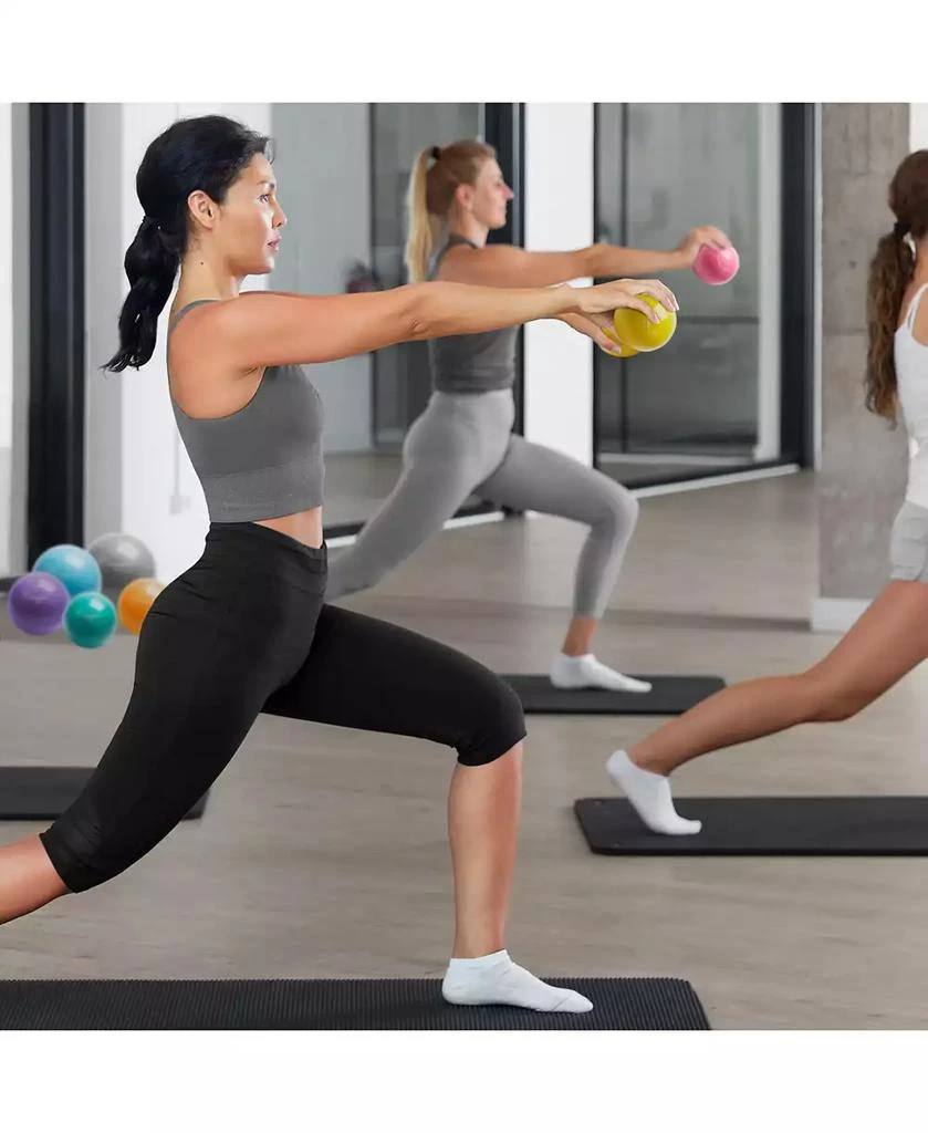 Philosophy Gym Toning Ball, 5 LB, Orange - Soft Weighted Mini Medicine Ball 3