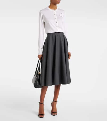 Dolce
Gabbana Floral-appliqué silk cardigan 2