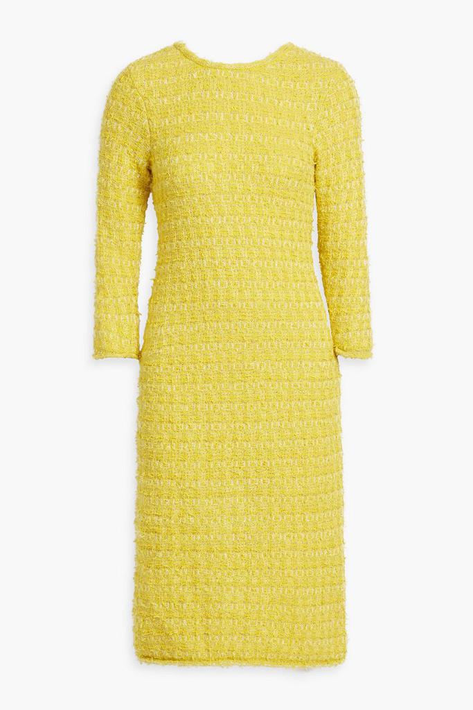 BALENCIAGA Metallic tweed midi dress