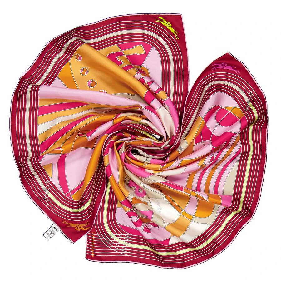Longchamp League Sqaure Silk Scarf 3