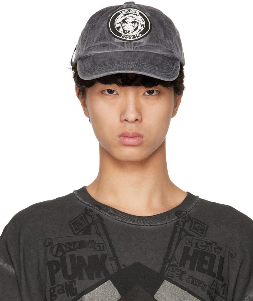 99% IS Gray Our Faith Patch Washed Cap 1