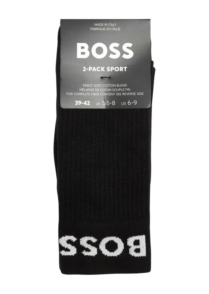 Hugo Boss Sport logo cotton-blend socks - set of two 3