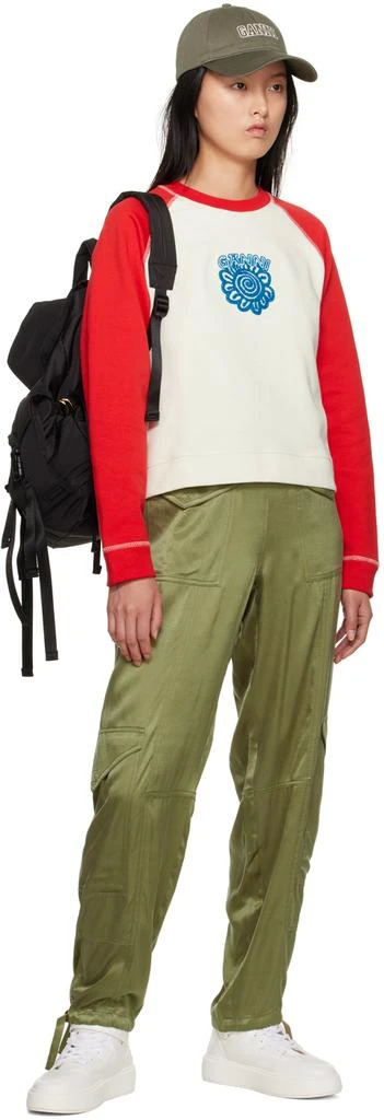 Ganni White Sporty Mix High-Top Sneakers 5