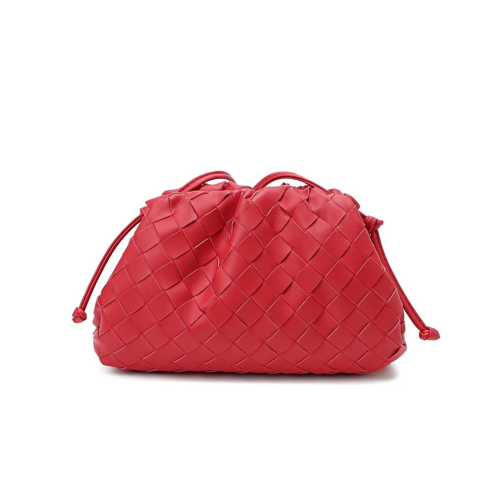 Tiffany & Fred Full Grain Woven Leather Pouch/ Shoulder/ Clutch Bag 1