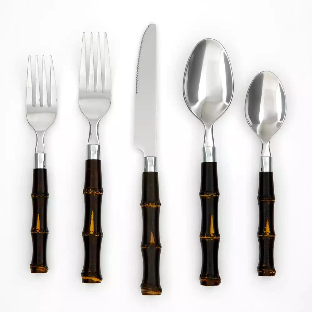 Cambridge Silversmiths Bamboo 20-Piece Flatware Set, Service for 4 2